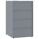 Casa si Gradina - Gradina si terasa - Mobilier exterior - Dulapuri si lazi depozitare exterior - Depozitare cos gunoi cu roti 2 cosuri gri 138x79x117 cm otel - Infinity.ro