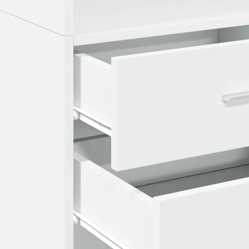 Casa si Gradina - Mobilier - Comode si corpuri - Corpuri bucatarie - Dulap inalt, alb, 45x42,5x185 cm, lemn compozit - Infinity.ro