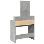 Casa si Gradina - Mobilier - Comode si corpuri - Masute de toaleta - Masa de toaleta cu oglinda, gri beton, 80x41x144,5 cm - Infinity.ro