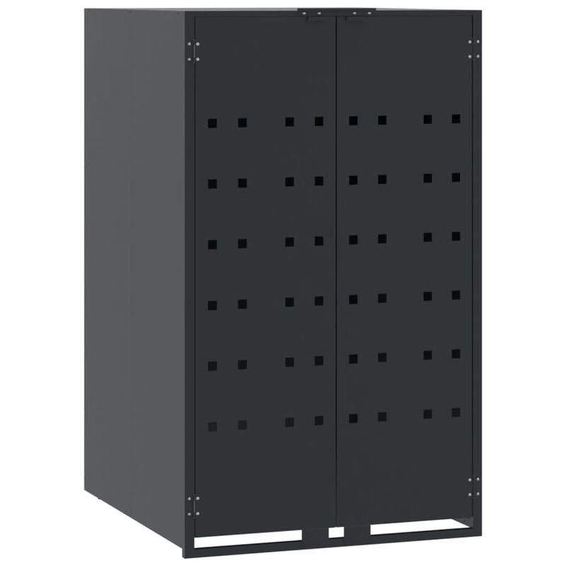 Casa si Gradina - Gradina si terasa - Mobilier exterior - Dulapuri si lazi depozitare exterior - Depozitare cos gunoi roti 5 cosuri antracit 345x79x117 cm otel - Infinity.ro