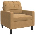 Casa si Gradina - Mobilier - Seturi de mobilier - Seturi living - Set de canapele cu perne, 3 piese, maro, catifea - Infinity.ro