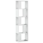 Casa si Gradina - Mobilier - Biblioteci si rafturi - Biblioteci - Biblioteca cu 5 niveluri, alb 45x23,5x162,5 cm lemn prelucrat - Infinity.ro