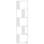 Casa si Gradina - Mobilier - Biblioteci si rafturi - Biblioteci - Biblioteca cu 5 niveluri, alb 45x23,5x162,5 cm lemn prelucrat - Infinity.ro