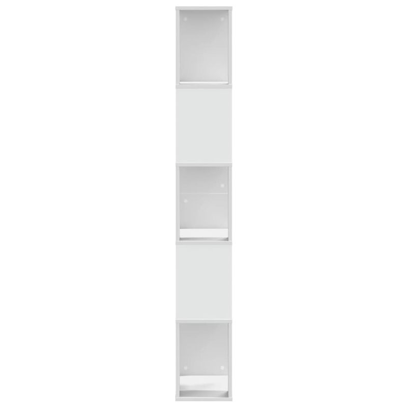 Casa si Gradina - Mobilier - Biblioteci si rafturi - Biblioteci - Biblioteca cu 5 niveluri, alb 45x23,5x162,5 cm lemn prelucrat - Infinity.ro