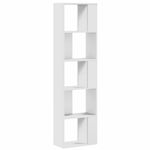Casa si Gradina - Mobilier - Biblioteci si rafturi - Biblioteci - Biblioteca cu 5 niveluri, alb 45x23,5x162,5 cm lemn prelucrat - Infinity.ro