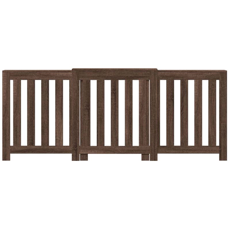 Casa si Gradina - Termice - Calorifere si accesorii - Accesorii calorifere - Masca pentru calorifer stejar maro 205x21,5x83,5 cm lemn, design lamele verticale - Infinity.ro