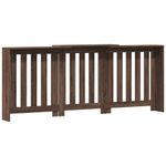 Casa si Gradina - Termice - Calorifere si accesorii - Accesorii calorifere - Masca pentru calorifer stejar maro 205x21,5x83,5 cm lemn, design lamele verticale - Infinity.ro