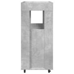 Casa si Gradina - Mobilier - Comode si corpuri - Comode - Carucior de bar, gri beton, 60x39,5x89 cm, lemn prelucrat - Infinity.ro