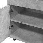 Casa si Gradina - Mobilier - Comode si corpuri - Comode - Carucior de bar, gri beton, 60x39,5x89 cm, lemn prelucrat - Infinity.ro