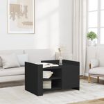 Casa si Gradina - Mobilier - Mese si birouri - Masute de cafea - Masuta de cafea, negru, 80x50x50 cm, lemn prelucrat - Infinity.ro