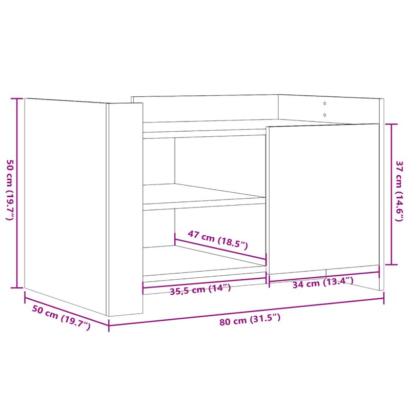 Casa si Gradina - Mobilier - Mese si birouri - Masute de cafea - Masuta de cafea, negru, 80x50x50 cm, lemn prelucrat - Infinity.ro