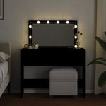 Casa si Gradina - Mobilier - Comode si corpuri - Masute de toaleta - Masa de toaleta cu LED, negru, 100x40x120 cm - Infinity.ro