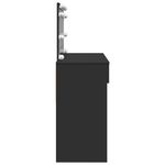 Casa si Gradina - Mobilier - Comode si corpuri - Masute de toaleta - Masa de toaleta cu LED, negru, 100x40x120 cm - Infinity.ro