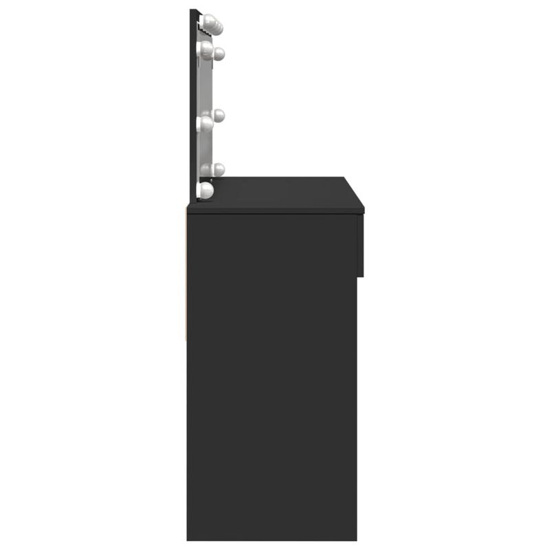 Casa si Gradina - Mobilier - Comode si corpuri - Masute de toaleta - Masa de toaleta cu LED, negru, 100x40x120 cm - Infinity.ro