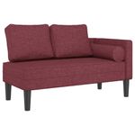Casa si Gradina - Mobilier - Scaune si fotolii - Fotolii - Fotoliu sezlong cu perne, rosu vin, material textil - Infinity.ro