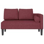 Casa si Gradina - Mobilier - Scaune si fotolii - Fotolii - Fotoliu sezlong cu perne, rosu vin, material textil - Infinity.ro