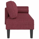 Casa si Gradina - Mobilier - Scaune si fotolii - Fotolii - Fotoliu sezlong cu perne, rosu vin, material textil - Infinity.ro