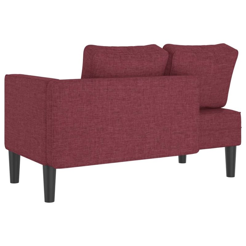 Casa si Gradina - Mobilier - Scaune si fotolii - Fotolii - Fotoliu sezlong cu perne, rosu vin, material textil - Infinity.ro