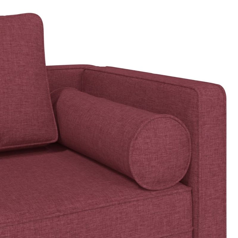 Casa si Gradina - Mobilier - Scaune si fotolii - Fotolii - Fotoliu sezlong cu perne, rosu vin, material textil - Infinity.ro