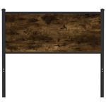 Casa si Gradina - Mobilier - Paturi si accesorii - Accesorii paturi - Tablie de pat, stejar fumuriu, 100 cm, lemn prelucrat si otel - Infinity.ro