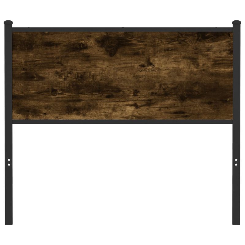 Casa si Gradina - Mobilier - Paturi si accesorii - Accesorii paturi - Tablie de pat, stejar fumuriu, 100 cm, lemn prelucrat si otel - Infinity.ro