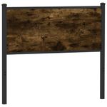 Casa si Gradina - Mobilier - Paturi si accesorii - Accesorii paturi - Tablie de pat, stejar fumuriu, 100 cm, lemn prelucrat si otel - Infinity.ro