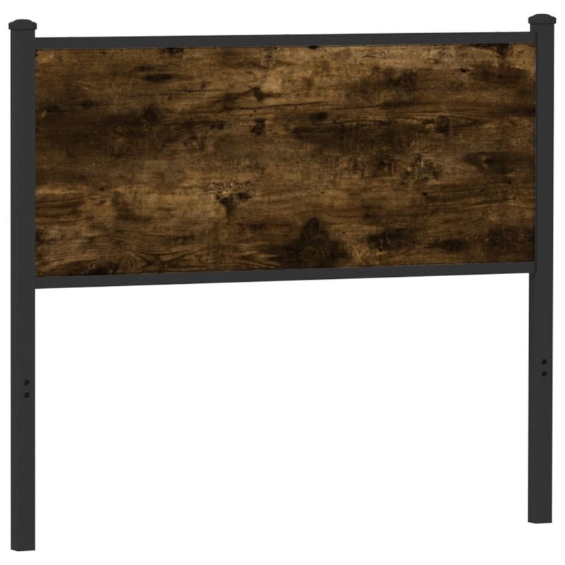 Casa si Gradina - Mobilier - Paturi si accesorii - Accesorii paturi - Tablie de pat, stejar fumuriu, 100 cm, lemn prelucrat si otel - Infinity.ro