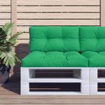 Casa si Gradina - Gradina si terasa - Mobilier exterior - Perne decorative exterior - Perne de paleti, 2 buc, verde, material textil - Infinity.ro