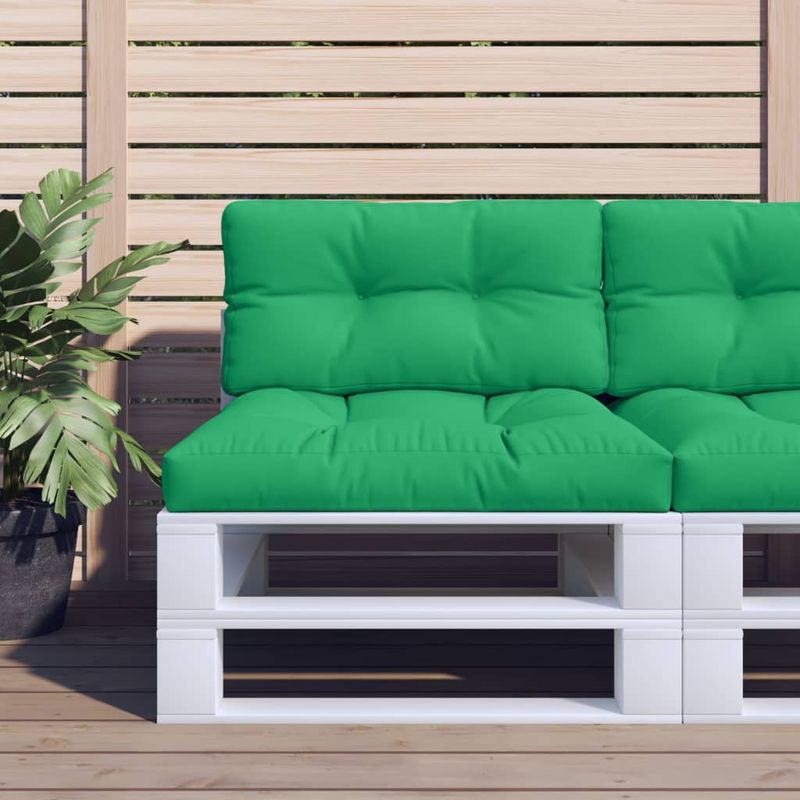 Casa si Gradina - Gradina si terasa - Mobilier exterior - Perne decorative exterior - Perne de paleti, 2 buc, verde, material textil - Infinity.ro