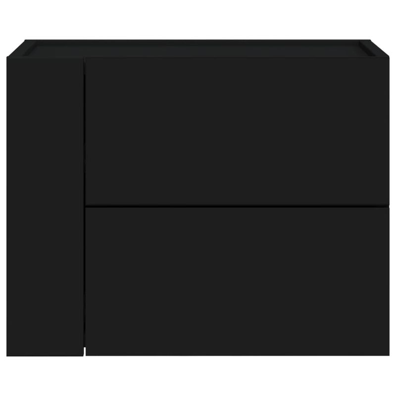 Casa si Gradina - Mobilier - Comode si corpuri - Noptiere - Noptiere de perete, 2 buc., negru, 45x30x35 cm - Infinity.ro
