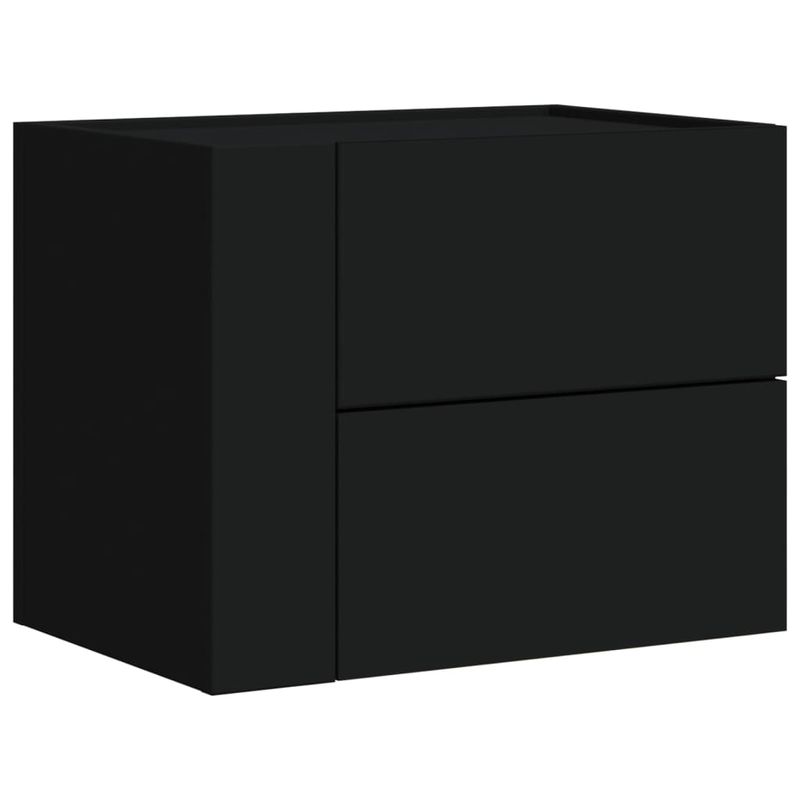 Casa si Gradina - Mobilier - Comode si corpuri - Noptiere - Noptiere de perete, 2 buc., negru, 45x30x35 cm - Infinity.ro