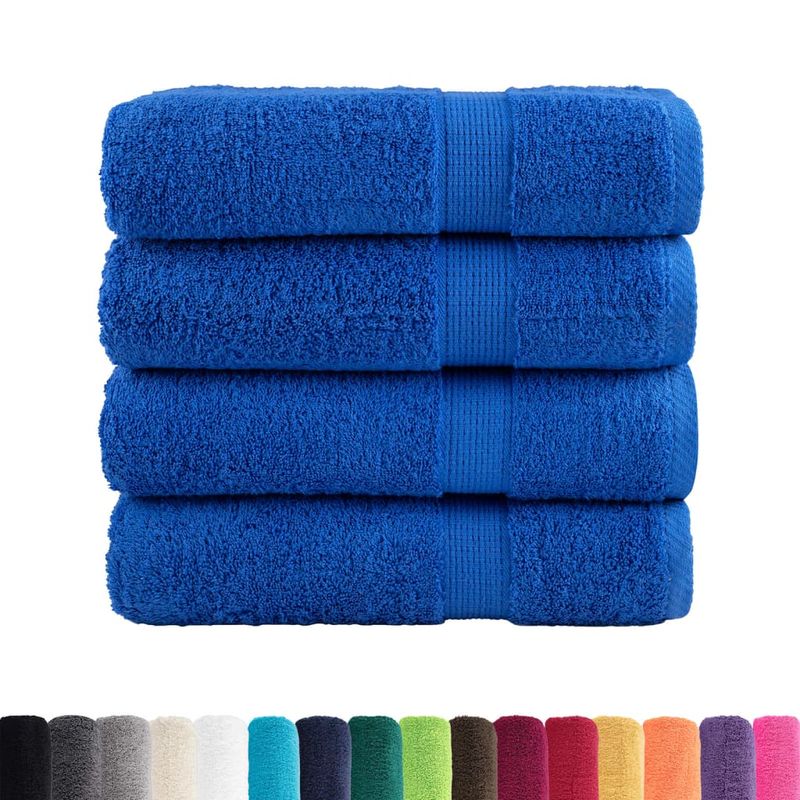 Casa si Gradina - Textile si covoare - Textile baie - Prosoape - Prosoape de dus premium 4 buc 70x140cm 600 gsm 100% bumbac, albastru - Infinity.ro