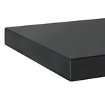 Casa si Gradina - Mobilier - Biblioteci si rafturi - Rafturi - Rafturi de perete, 2 buc., 50x23,5x3 cm, negru otel inoxidabil - Infinity.ro