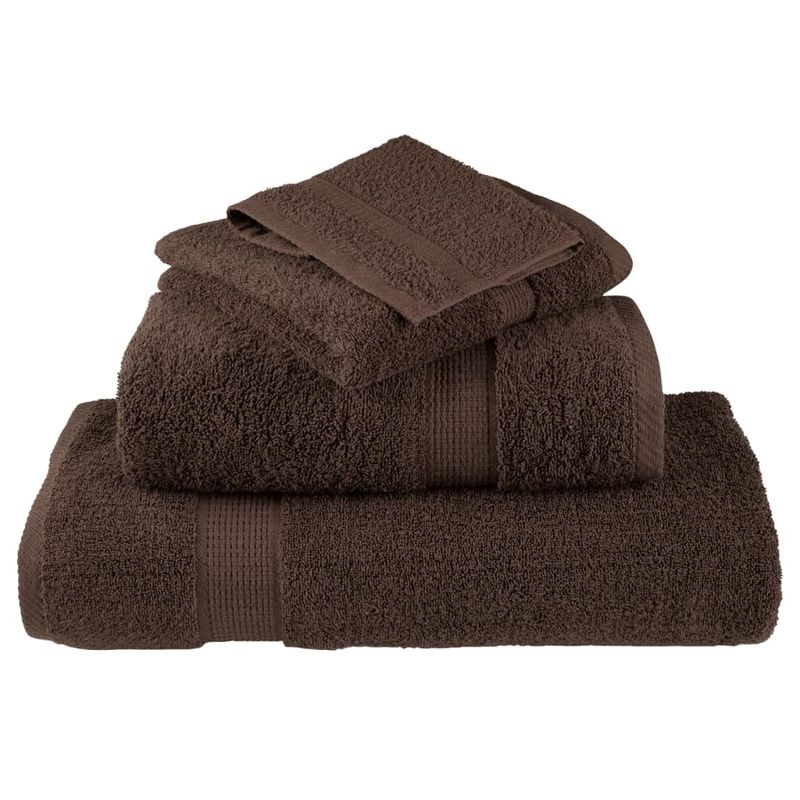 Casa si Gradina - Textile si covoare - Textile baie - Prosoape - Prosoape premium 2 buc., maro 30x30 cm, 600 gsm 100% bumbac - Infinity.ro