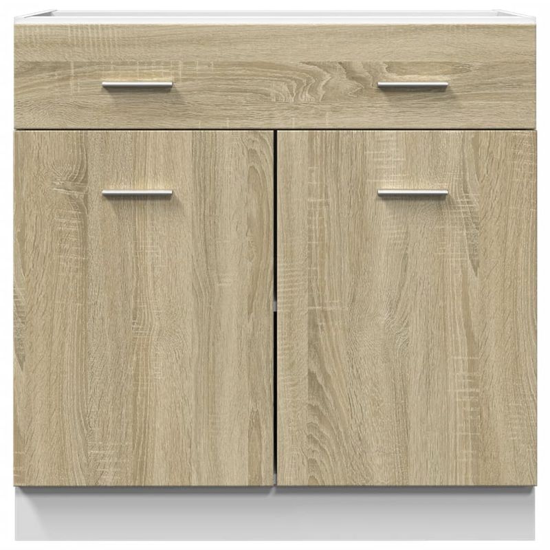 Casa si Gradina - Mobilier - Comode si corpuri - Corpuri bucatarie - Dulap inferior cu sertar, stejar Sonoma, 80 x 46 x 81,5 cm, PAL - Infinity.ro
