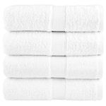 Casa si Gradina - Textile si covoare - Textile baie - Prosoape - Prosoape oaspeti premium, 4 buc. alb 30x50cm 600gsm 100% bumbac - Infinity.ro