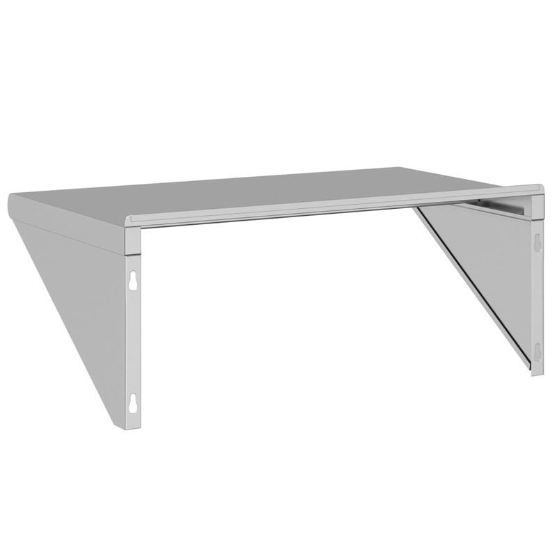 Casa si Gradina - Mobilier - Biblioteci si rafturi - Rafturi - Raft de perete, 75x45x31 cm, argintiu, otel inoxidabil - Infinity.ro