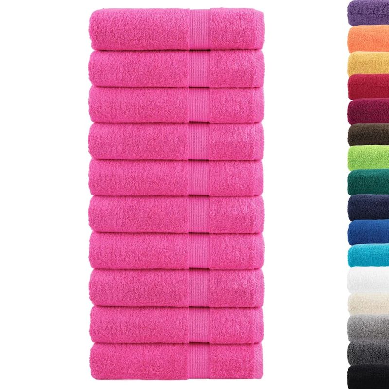 Casa si Gradina - Textile si covoare - Textile baie - Prosoape - Prosoape de maini premium 10buc. 50x100cm 600 gsm 100% bumbac, roz - Infinity.ro