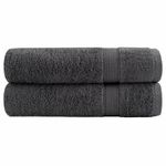 Casa si Gradina - Textile si covoare - Textile baie - Prosoape - Prosoape maini 2 buc. antracit 50x100 cm 600 gsm 100% bumbac - Infinity.ro