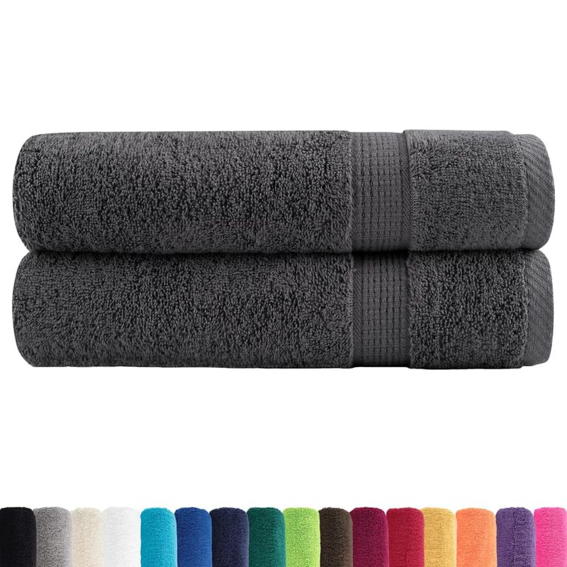 Casa si Gradina - Textile si covoare - Textile baie - Prosoape - Prosoape maini 2 buc. antracit 50x100 cm 600 gsm 100% bumbac - Infinity.ro
