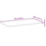 Casa si Gradina - Mobilier - Mobilier baie - Blaturi baie - Blat de baie netratat, 60x40x2 cm, lemn masiv de acacia - Infinity.ro