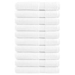 Casa si Gradina - Textile si covoare - Textile baie - Prosoape - Prosoape premium 10buc alb 100x200cm 600gsm 100% bumbac - Infinity.ro