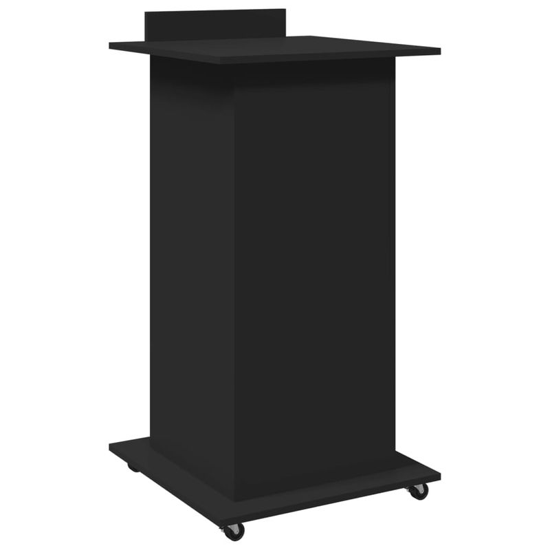 Casa si Gradina - Mobilier - Mese si birouri - Birouri - Pupitru cu roti si sertar negru 55x55x107 cm lemn prelucrat - Infinity.ro