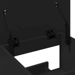 Casa si Gradina - Mobilier - Mese si birouri - Birouri - Pupitru cu roti si sertar negru 55x55x107 cm lemn prelucrat - Infinity.ro