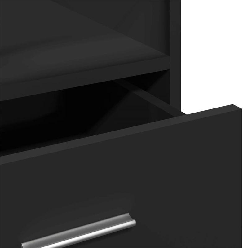 Casa si Gradina - Mobilier - Mese si birouri - Birouri - Pupitru cu roti si sertar negru 55x55x107 cm lemn prelucrat - Infinity.ro