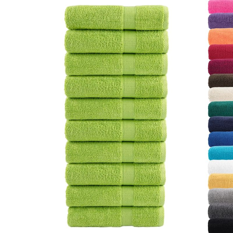 Casa si Gradina - Textile si covoare - Textile baie - Prosoape - Prosoape de dus premium 10 buc. 70x140 cm 600 gsm 100% bumbac, verde măr - Infinity.ro