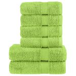 Casa si Gradina - Textile si covoare - Textile baie - Prosoape - Set de prosoape premium, 6 piese verde mar 600 g/m² 100% bumbac - Infinity.ro