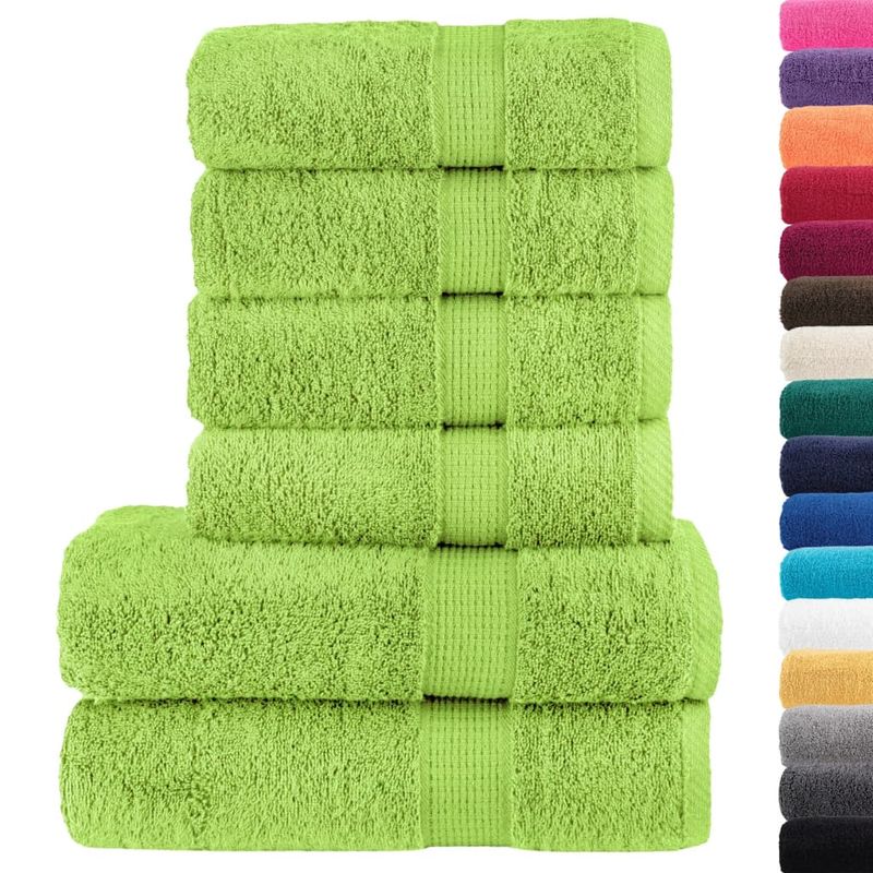 Casa si Gradina - Textile si covoare - Textile baie - Prosoape - Set de prosoape premium, 6 piese verde mar 600 g/m² 100% bumbac - Infinity.ro
