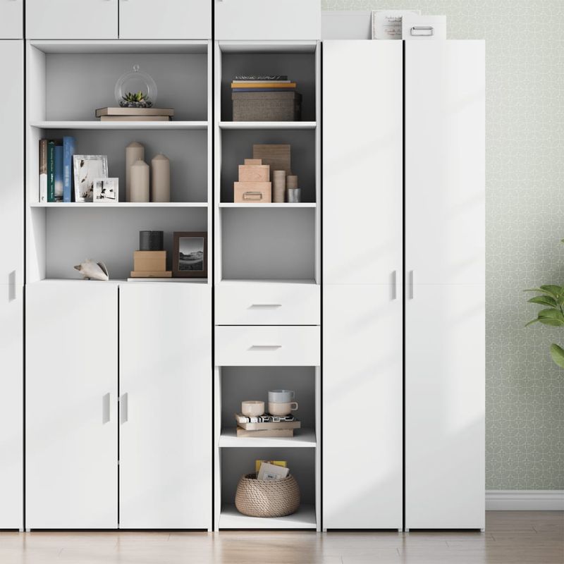 Casa si Gradina - Mobilier - Comode si corpuri - Corpuri bucatarie - Dulap inalt, alb, 40x42,5x185 cm, lemn prelucrat - Infinity.ro
