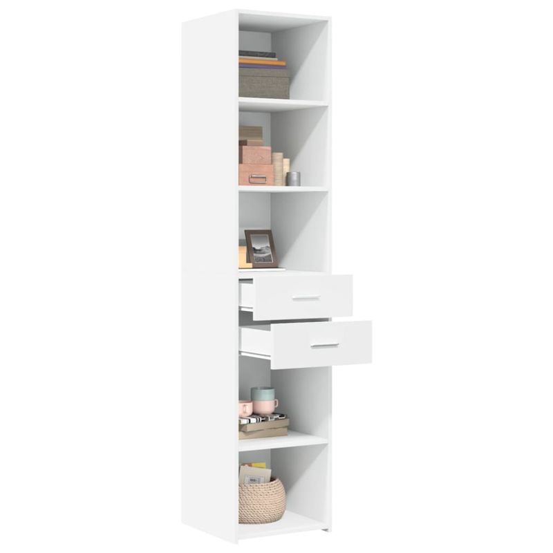 Casa si Gradina - Mobilier - Comode si corpuri - Corpuri bucatarie - Dulap inalt, alb, 40x42,5x185 cm, lemn prelucrat - Infinity.ro